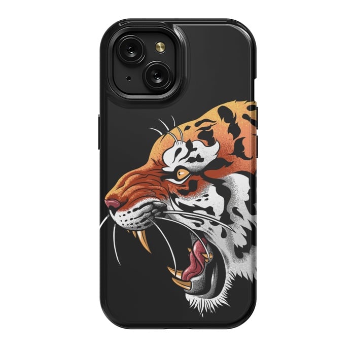iPhone 15 StrongFit Tiger tattoo attack by Alberto
