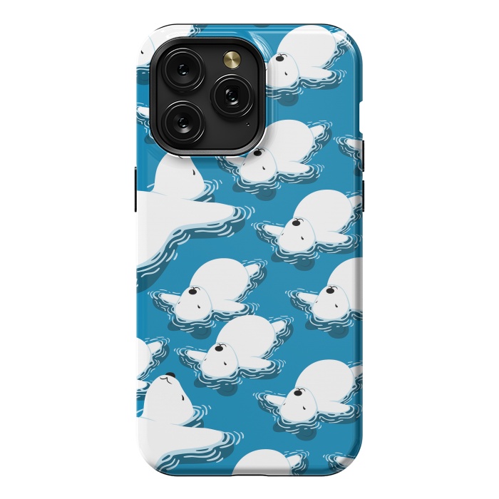 iPhone 15 Pro Max StrongFit Climate change Polar bear by Alberto