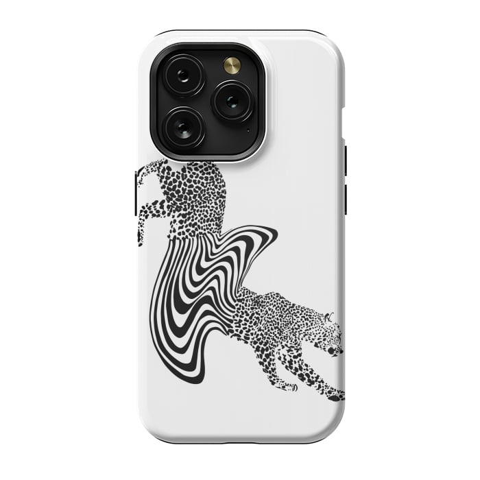iPhone 15 Pro StrongFit Cheetah Melt  by ECMazur 