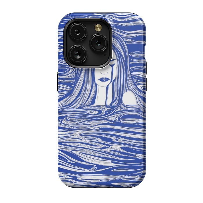 iPhone 15 Pro StrongFit Blue Sea Nymph by ECMazur 