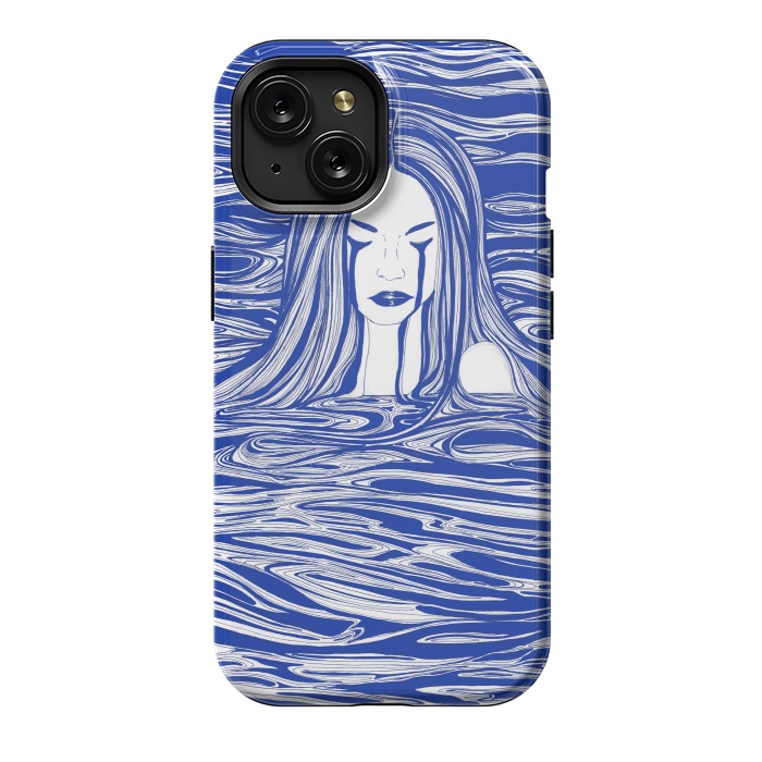 iPhone 15 StrongFit Blue Sea Nymph by ECMazur 