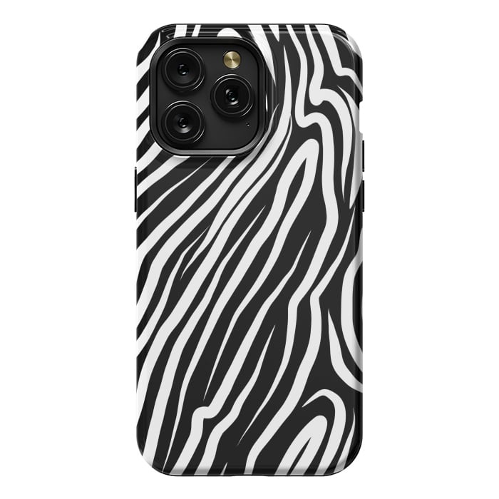 iPhone 15 Pro Max StrongFit Zebra work abstract by Josie