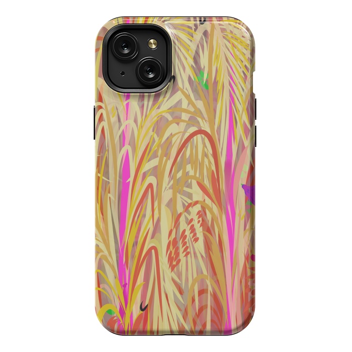 iPhone 15 Plus StrongFit Pink Hay by Josie