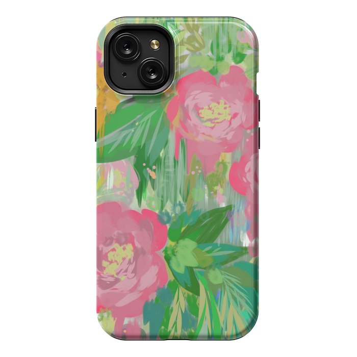 iPhone 15 Plus StrongFit Wild Roses by Josie