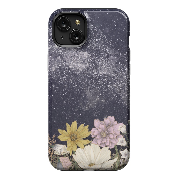 iPhone 15 Plus StrongFit Galaxy in Bloom by ECMazur 