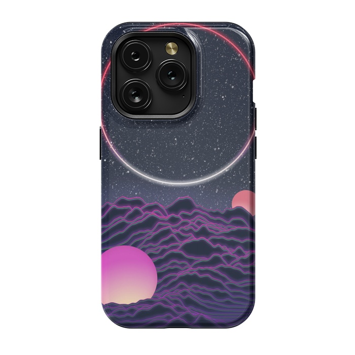 iPhone 15 Pro StrongFit Neon Moonscape by amini54