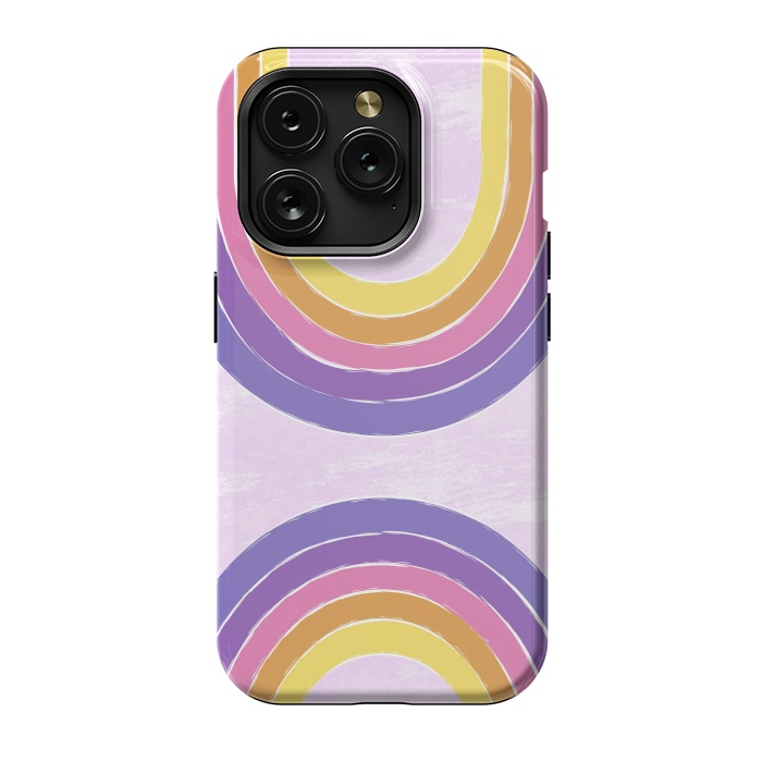 iPhone 15 Pro StrongFit Double Rainbow by Martina