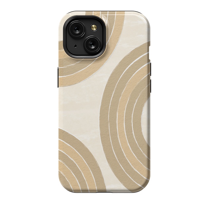iPhone 15 StrongFit Sand Rainbow by Martina