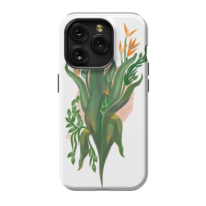 iPhone 15 Pro StrongFit Tropical Orchid by Josie