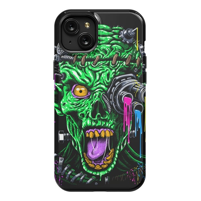 iPhone 15 Plus StrongFit Futuristic zombie by Alberto
