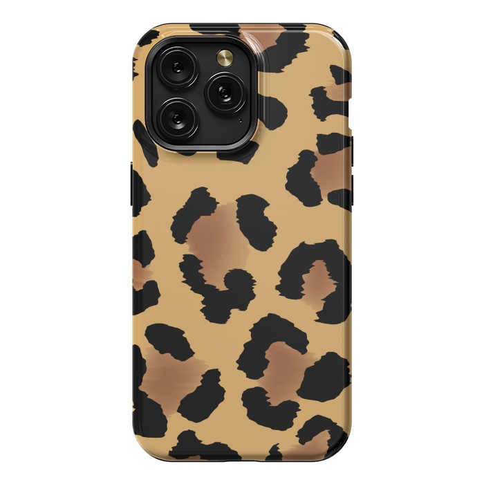 iPhone 15 Pro Max StrongFit Brown Animal Print by ArtsCase