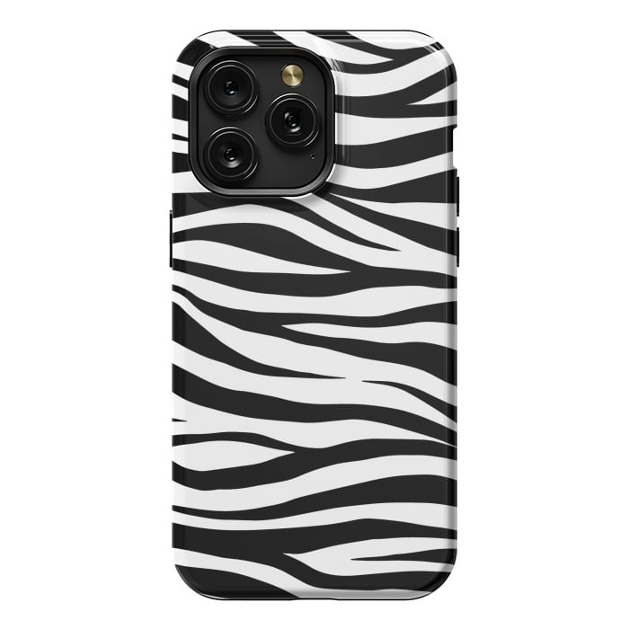 iPhone 15 Pro Max StrongFit Zebra Print by ArtsCase