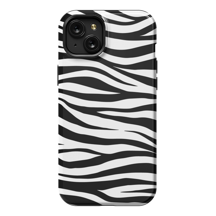 iPhone 15 Plus StrongFit Zebra Print by ArtsCase