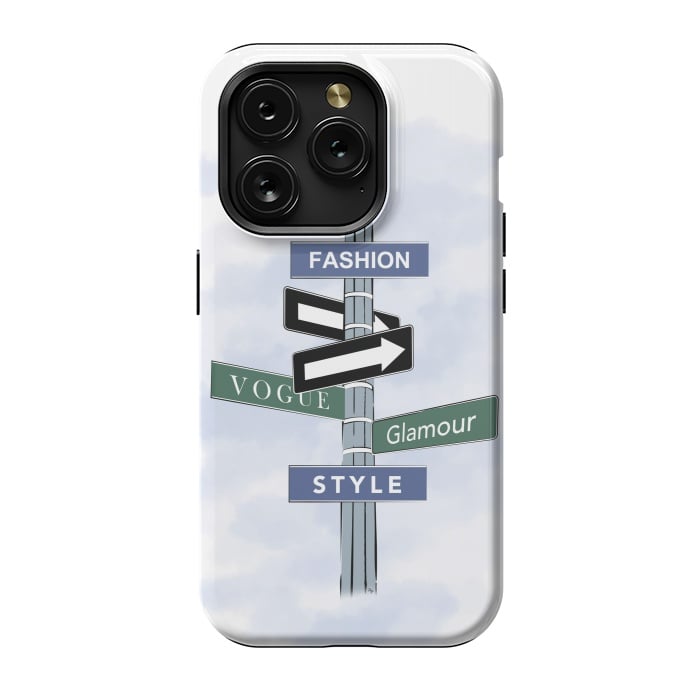 iPhone 15 Pro StrongFit Blue Fashion Sign by Martina