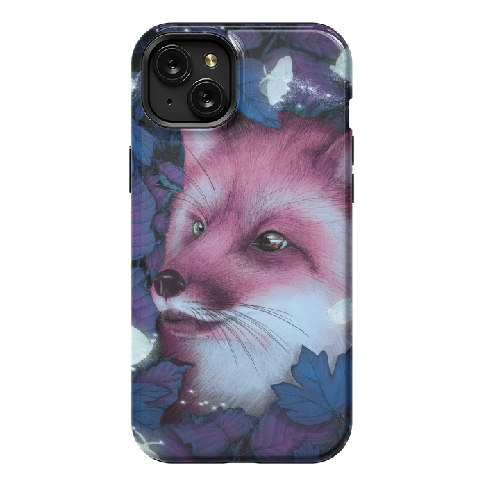 iPhone 15 Plus StrongFit Fox in the Midnight Forest by ECMazur 
