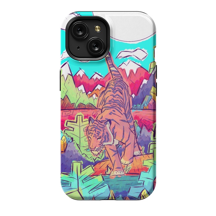iPhone 15 StrongFit Tiger walk by Steve Wade (Swade)