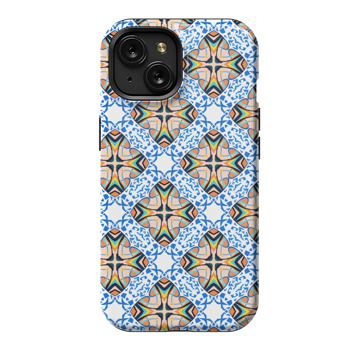 iPhone 15 StrongFit Mediterranean Tile by Uma Prabhakar Gokhale