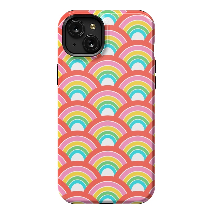 iPhone 15 Plus StrongFit Rainbows by Laura Grant