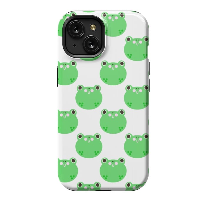 iPhone 15 StrongFit Happy Frogs by Sam Pernoski