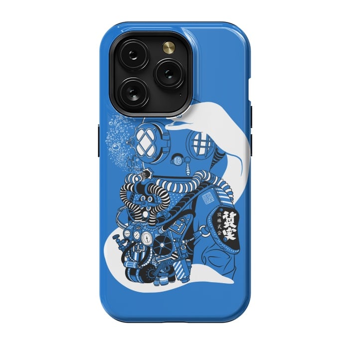 iPhone 15 Pro StrongFit Steampunk scuba diving suit by Alberto