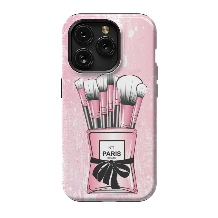 iPhone 15 Pro StrongFit Pink Paris Brushes by Martina