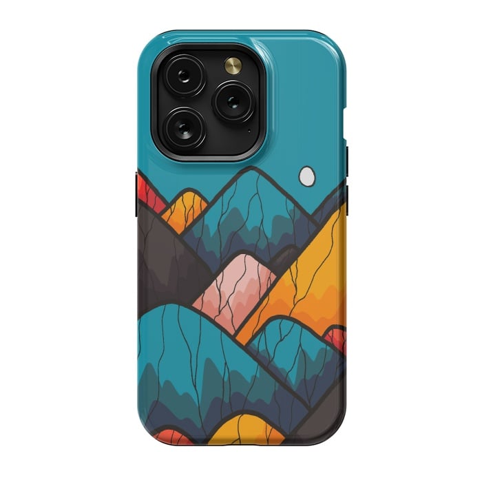 iPhone 15 Pro StrongFit Round rock peaks by Steve Wade (Swade)