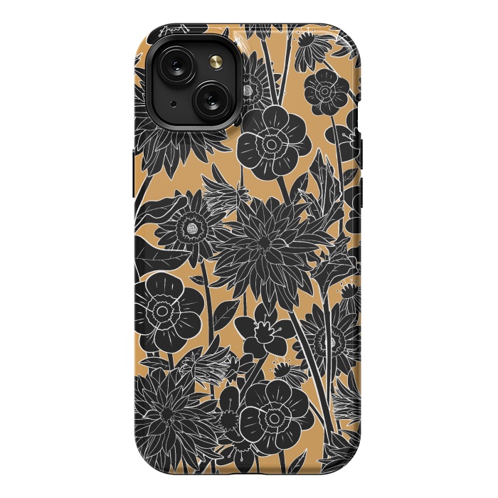iPhone 15 Plus StrongFit Dark gold spring by Steve Wade (Swade)