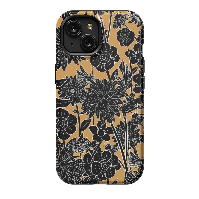 iPhone 15 StrongFit Dark gold spring by Steve Wade (Swade)