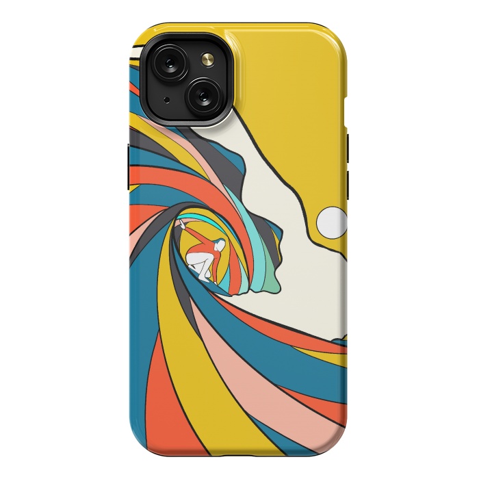 iPhone 15 Plus StrongFit The big surf wave by Steve Wade (Swade)
