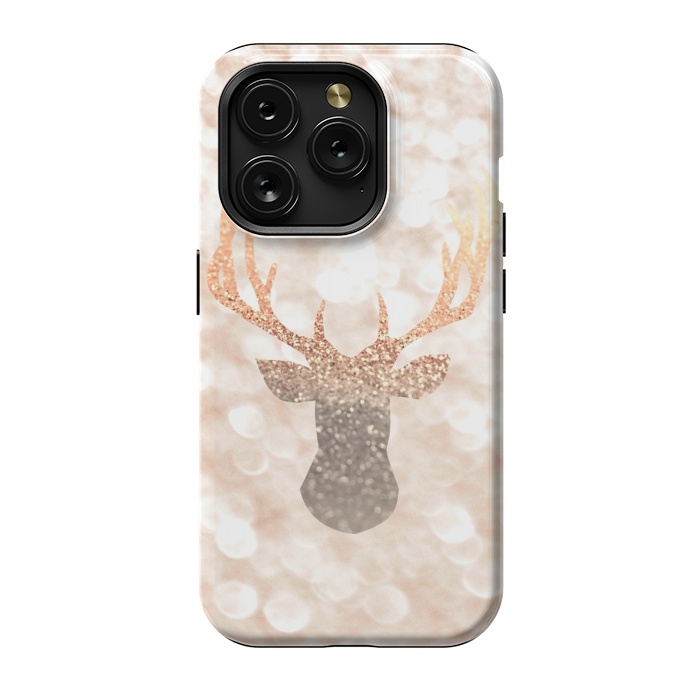 iPhone 15 Pro StrongFit CHAMPAGNER SANDY  STAG by Monika Strigel
