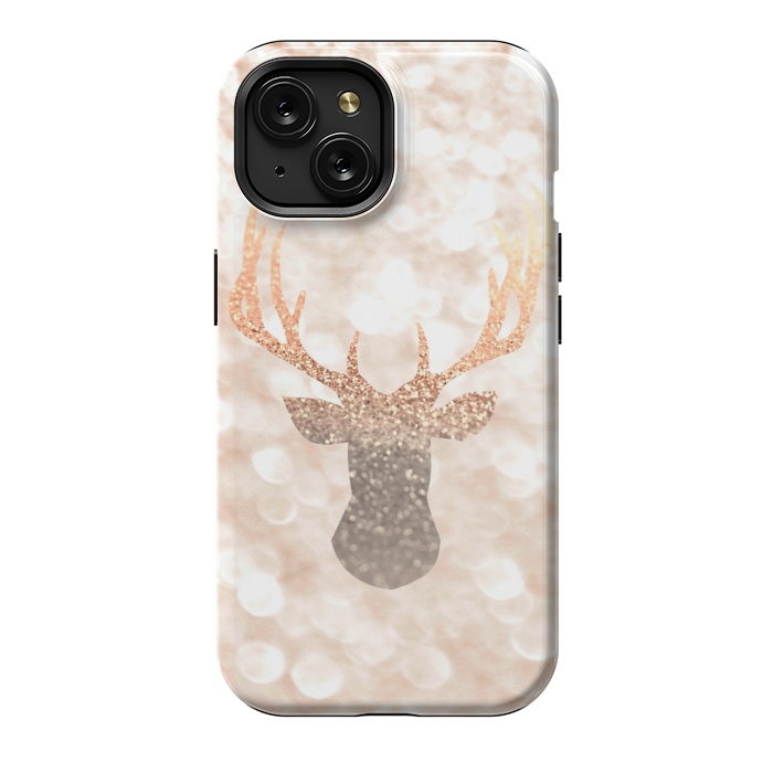 iPhone 15 StrongFit CHAMPAGNER SANDY  STAG by Monika Strigel