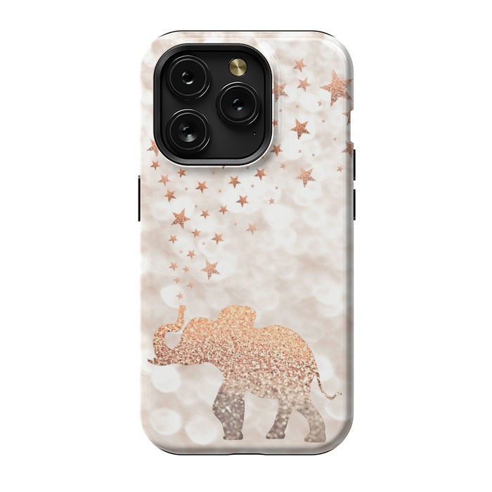 iPhone 15 Pro StrongFit LUCKY ELEPHANT by Monika Strigel