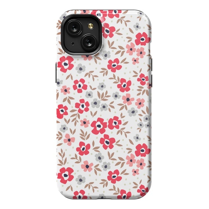 iPhone 15 Plus StrongFit Seamless Flowers ONE by ArtsCase
