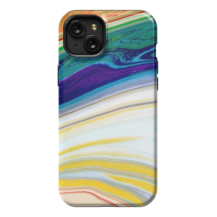iPhone 15 Plus StrongFit Abstract Marble Background Creative Contemporary Liquid Design by ArtsCase