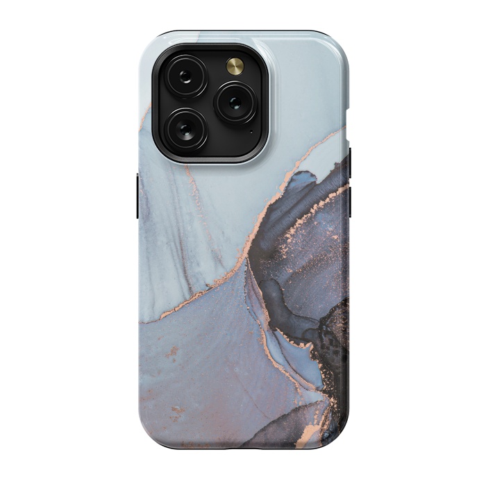 iPhone 15 Pro StrongFit Gray and Gold Paints by ArtsCase