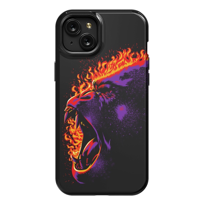 iPhone 15 Plus StrongFit Gorilla on fire by Alberto