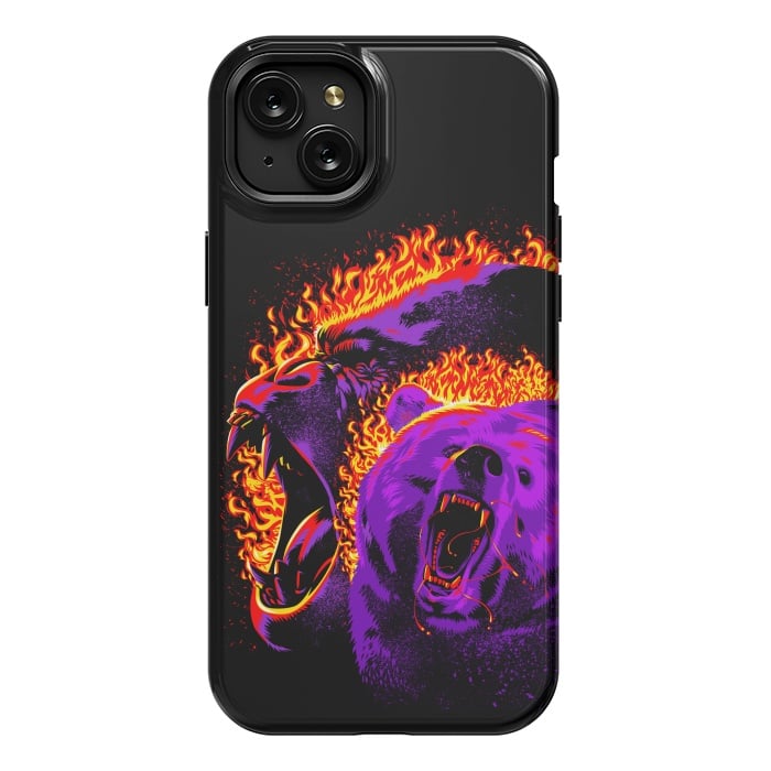 iPhone 15 Plus StrongFit Gorilla and bear from hell by Alberto