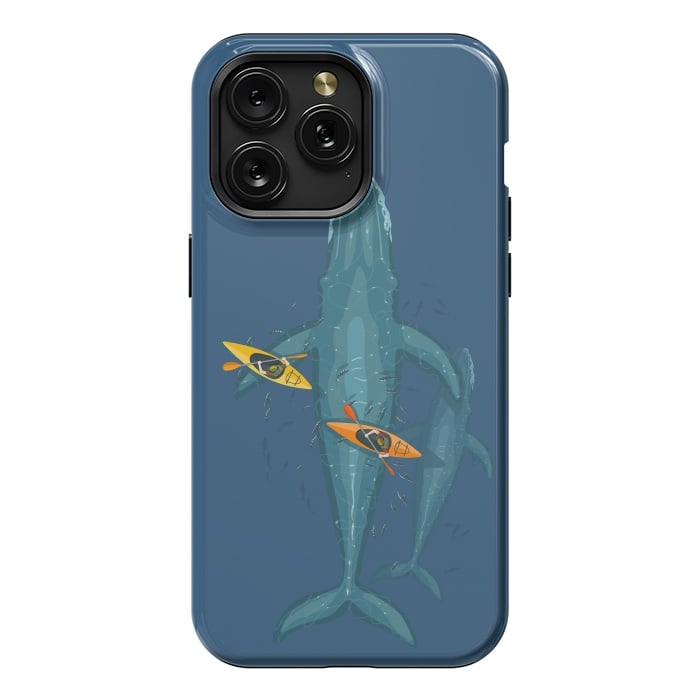 iPhone 15 Pro Max StrongFit Canoes on whale family by Alberto