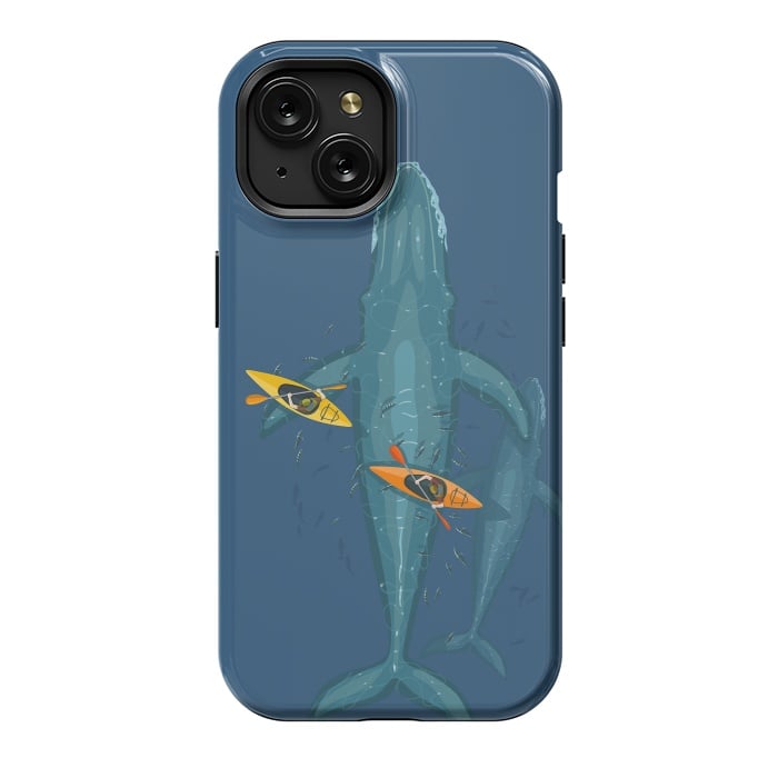iPhone 15 StrongFit Canoes on whale family by Alberto