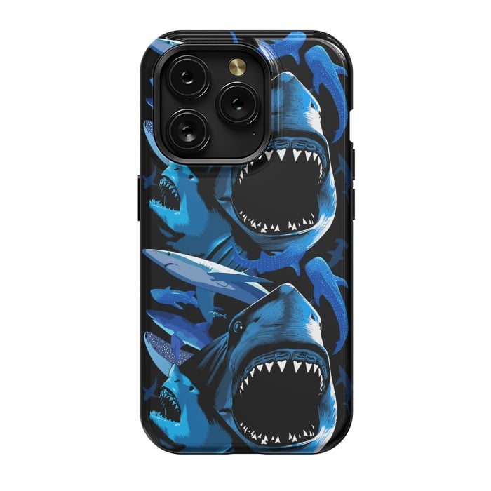 iPhone 15 Pro StrongFit Sharks predators by Alberto