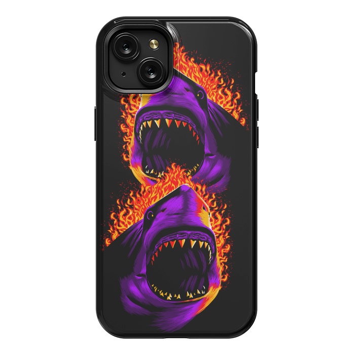 iPhone 15 Plus StrongFit Fire shark by Alberto