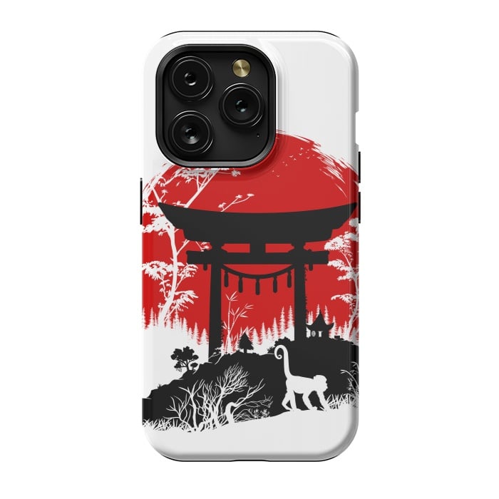 iPhone 15 Pro StrongFit Japanese torii under the sun by Alberto
