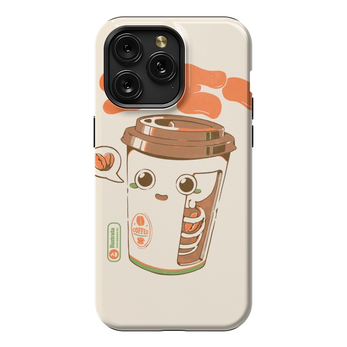iPhone 15 Pro Max StrongFit Cute Coffee x-Ray by Ilustrata