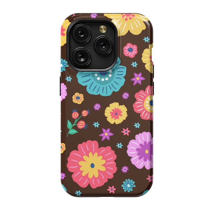 iPhone 15 Pro StrongFit Floral Design 000 by ArtsCase
