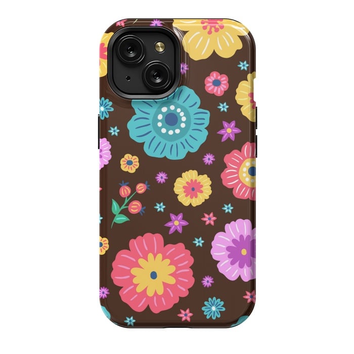iPhone 15 StrongFit Floral Design 000 by ArtsCase