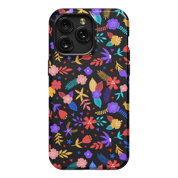iPhone 15 Pro Max StrongFit Multicoulored Floral Design by ArtsCase