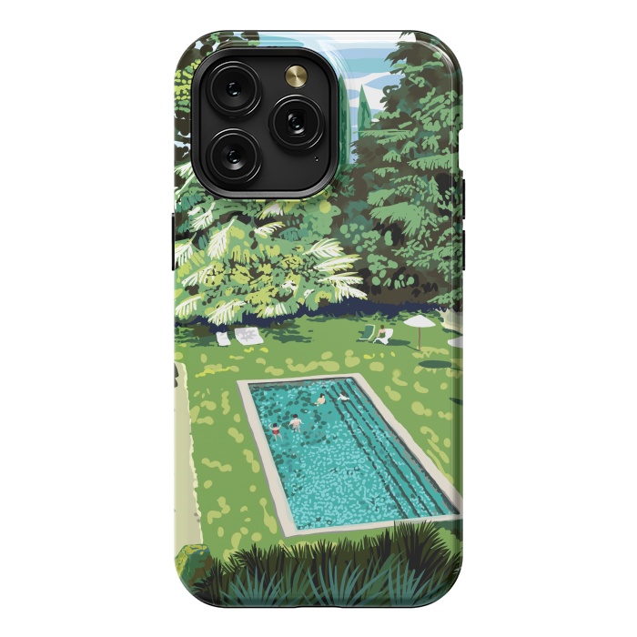 iPhone 15 Pro Max StrongFit Life's Better Poolside | Vacation Travel Holiday Resort Swim | Architecture Summer Landscape by Uma Prabhakar Gokhale