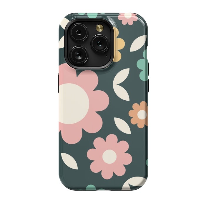 iPhone 15 Pro StrongFit Rainbow Flowers by ArtPrInk