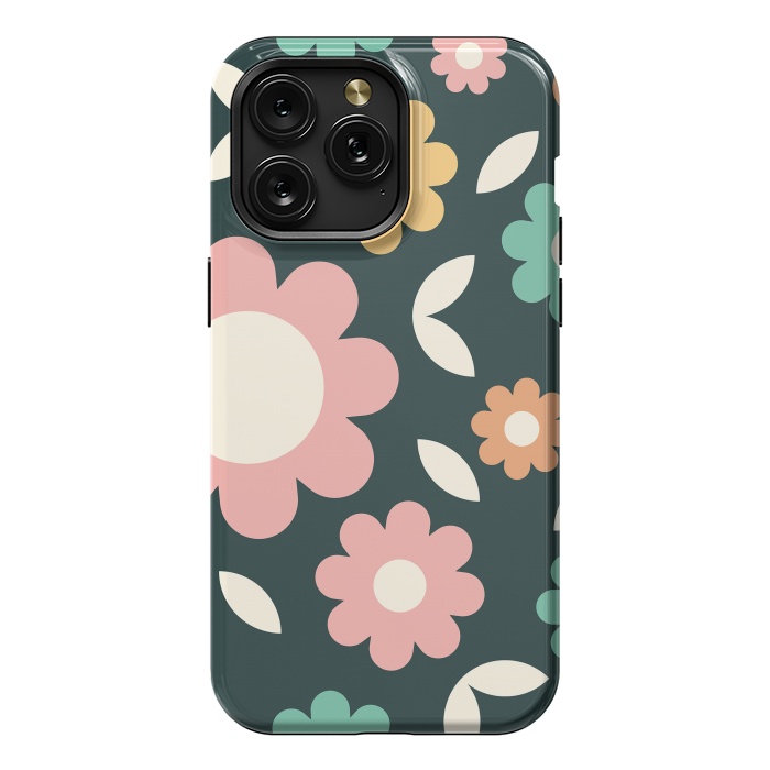 iPhone 15 Pro Max StrongFit Rainbow Flowers by ArtPrInk
