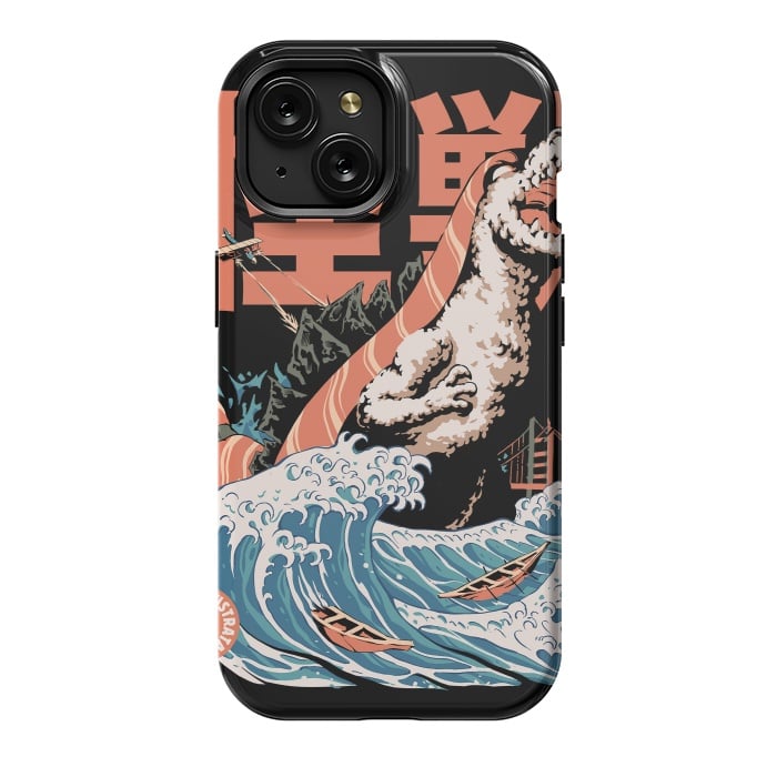 iPhone 15 StrongFit Dino Sushi by Ilustrata